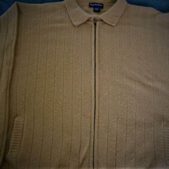 Paul Fredricks ... Full Zip ... Camel Hair Sweater - Picture 3 of 4